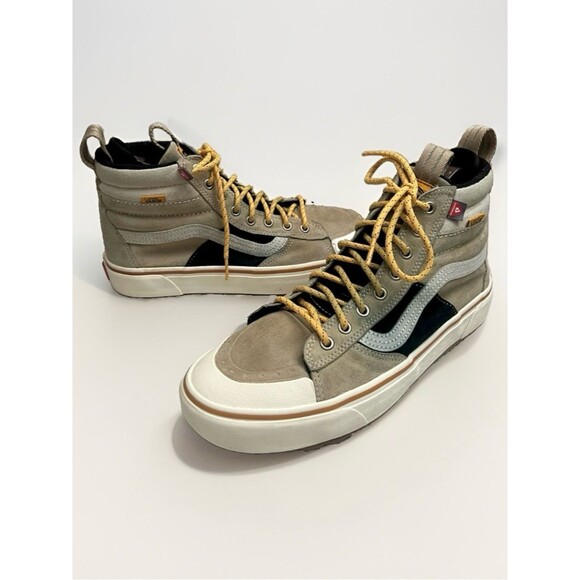 Vans Other - Vans SK8-HI MTE-2 Hi-Top Suede Sneakers Mens Sz 10.5 Khaki Water Resistant Shoes